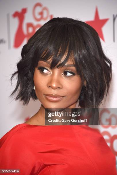 Zuri Hall attends the Red Dress / Go Red For Women Fashion Show at Hammerstein Ballroom on February 8, 2018 in New York City.