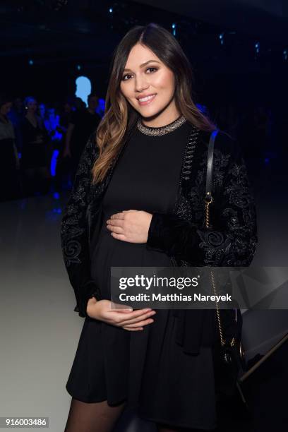 Anna-Maria Damm attends the 120th anniversary celebration of Schwarzkopf at U3 subway tunnel Potsdamer Platz on February 8, 2018 in Berlin, Germany.