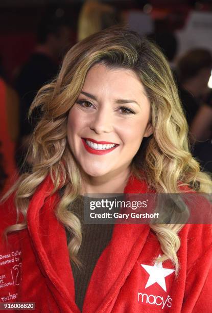 Grace Helbig poses backstage at the Red Dress / Go Red For Women Fashion Show at Hammerstein Ballroom on February 8, 2018 in New York City.