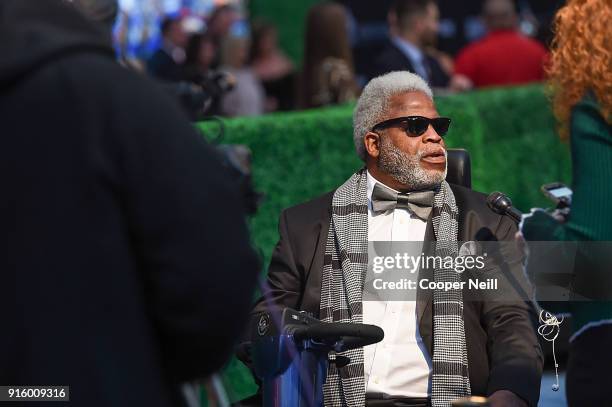 Earl Campbell arrives at the Houston Sports Awards on February 8, 2018 in Houston, Texas.