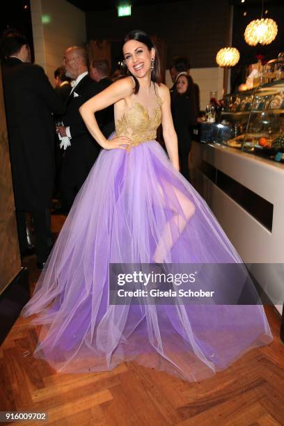 Viktoria Lauterbach during the reception of Opera Ball Vienna at Le Meridien Hotel on February 8, 2018 in Vienna, Austria.