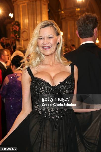 Sibylle Rauch during the Opera Ball Vienna at Vienna State Opera on February 8, 2018 in Vienna, Austria.