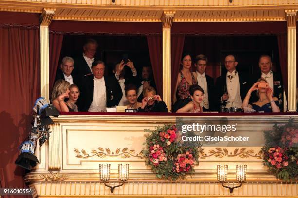 Richard Lugner and Melanie Griffith during the Opera Ball Vienna at Vienna State Opera on February 8, 2018 in Vienna, Austria.