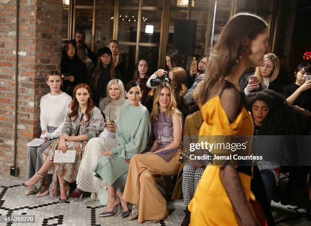 Actress Betty Gilpin, actress Madeline Brewer, writer Samantha Angelo, actress Camilla Belle, writer/producer Julia Loomis and writer TK Quann attend...