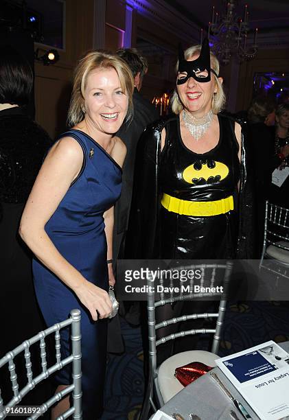 Serena Linley and Dora Lowenstein attend The Louis Dundas Centre for Children's Palliative Care launch party, at Claridge's on October 8, 2009 in...