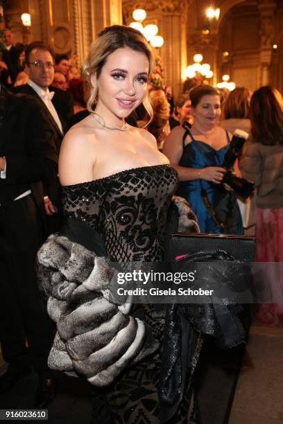 Cathy Lugner, ex-wife of Richard Lugner during the Opera Ball Vienna at Vienna State Opera on February 8, 2018 in Vienna, Austria.