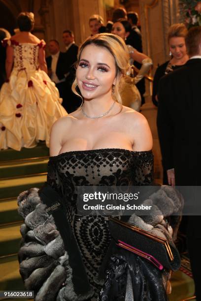 Cathy Lugner, ex-wife of Richard Lugner during the Opera Ball Vienna at Vienna State Opera on February 8, 2018 in Vienna, Austria.