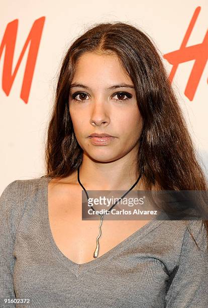 Actress Yohana Cobo attends H & M Store opening on October 8, 2009 in Madrid, Spain.
