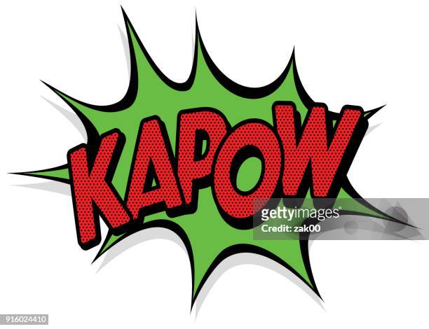 illustrazioni stock, clip art, cartoni animati e icone di tendenza di effetto kapow - ruttare