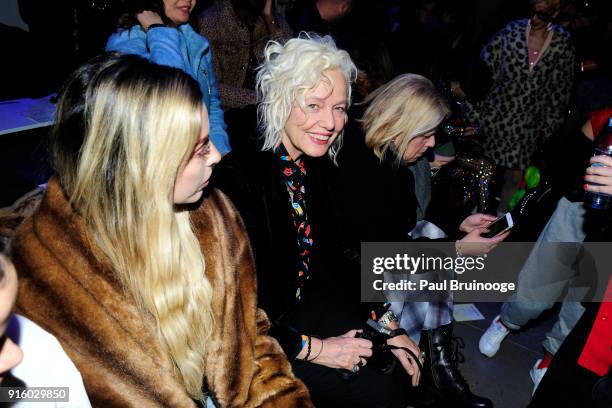 Ellen von Unwerth attends Jeremy Scott - Front Row - during New York Fashion Week: The Shows at Spring Studios on February 8, 2018 in New York City.