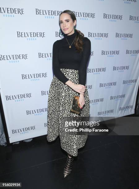 Louise Roe celebrates with Belvedere Vodka at The Santa Barbara International Film Festival at Arlington Theatre on February 8, 2018 in Santa...