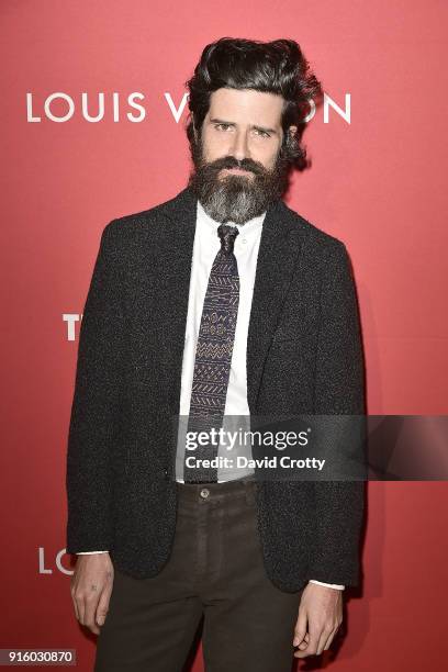 Devendra Banhart attends the Jasper Johns: 'Something Resembling Truth' opening reception at The Broad on February 8, 2018 in Los Angeles, California.