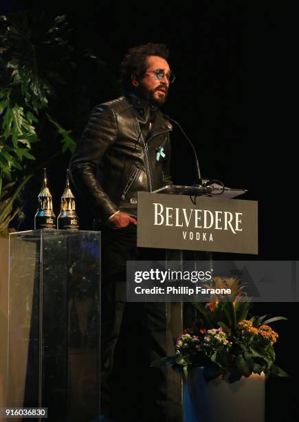 Executive Director Roger Durling celebrates with Belvedere Vodka at The Santa Barbara International Film Festival at Arlington Theatre on February 8,...