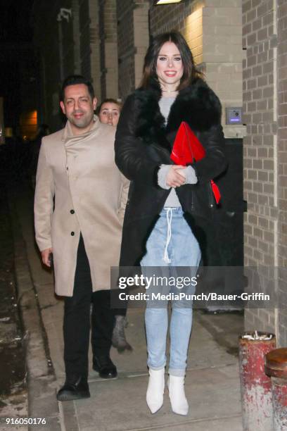 Coco Rocha and James Conran are seen on February 08, 2018 in New York City.