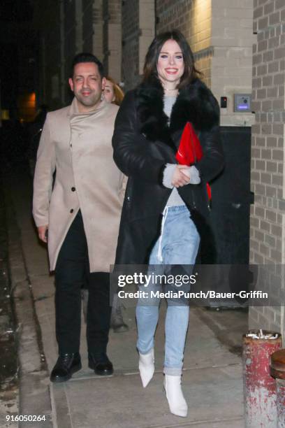 Coco Rocha and James Conran are seen on February 08, 2018 in New York City.