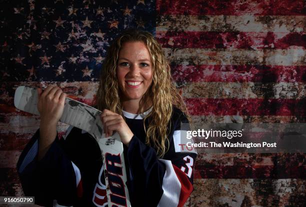 Women's Ice Hockey player Alex Rigsby poses for a portrait during the Team USA Media Summit for the 2018 PyeongChang Winter Olympic athletes in Park...