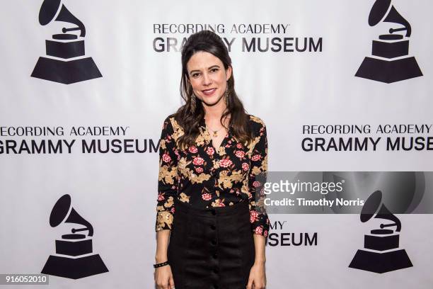 Chelsea Williams attends an evening with Rusty Young from Poco at The GRAMMY Museum on February 8, 2018 in Los Angeles, California.