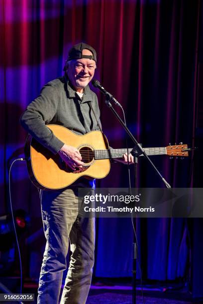 Rusty Young performs during an evening with Rusty Young from Poco at The GRAMMY Museum on February 8, 2018 in Los Angeles, California.