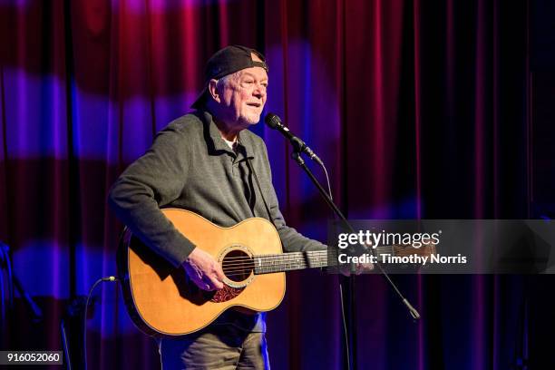 Rusty Young performs during an evening with Rusty Young from Poco at The GRAMMY Museum on February 8, 2018 in Los Angeles, California.