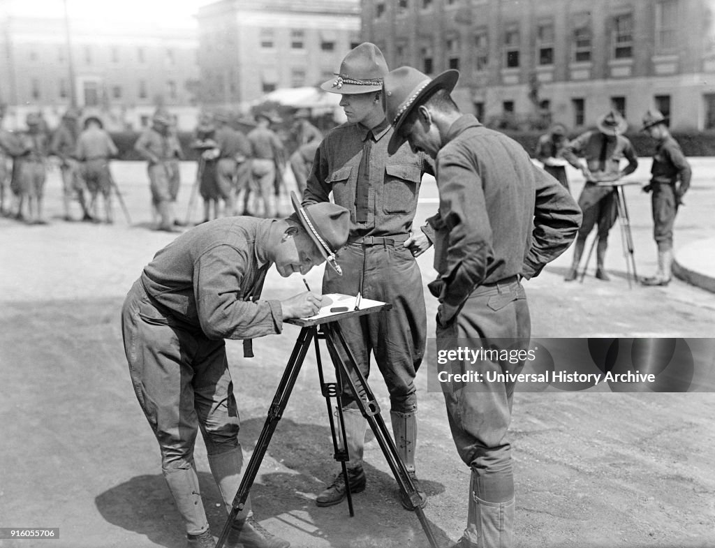 U.S. Military Training during World War I, Harris & Ewing, 1917