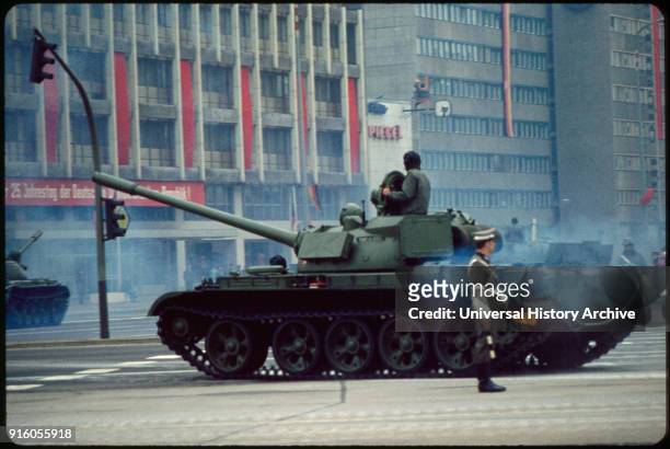 Tank, May Day Parade, East Berlin, German Democratic Republic, May 1, 1974.