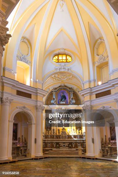 Inside Of The Chiesa San Michele In Ana Capri On The Island Of Capri, Italy, Inside Of The Chiesa San Michele In Ana Capri On The Island Of Capri,...