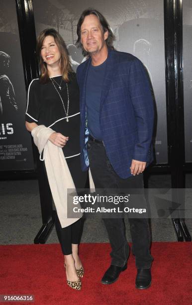 Actor Kevin Sorbo and wife Sam Sorbo arrive for the Premiere Of Warner Bros. Pictures' "The 15:17 To Paris" held at Steven J. Ross Theater/Warner...