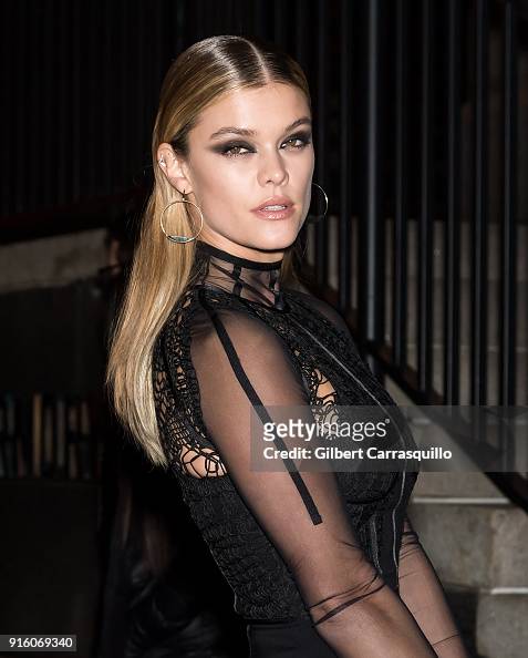 Model Nina Agdal is seen arriving to Tom Ford Women's Fall/Winter ...