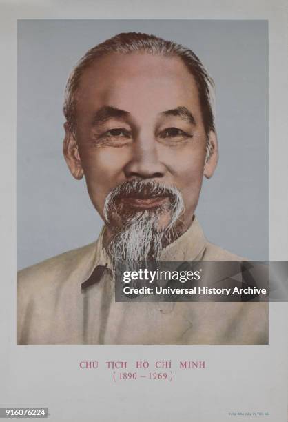 Ho Chi Minh , Vietnamese Nationalist Leader, Portrait.