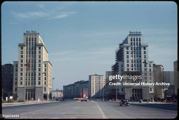 Stalinallee, East Germany, German Democratic Republic, 1961.