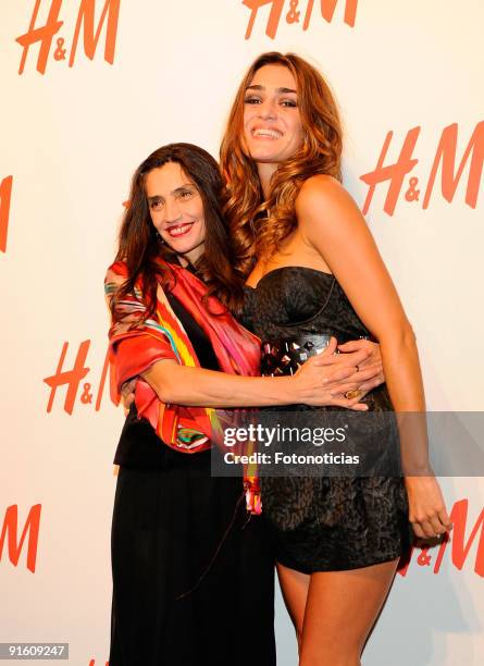 Actresses Angela Molina and Olivia Molina attend the store opening of the H&M Gran Via on October 8, 2009 in Madrid, Spain.