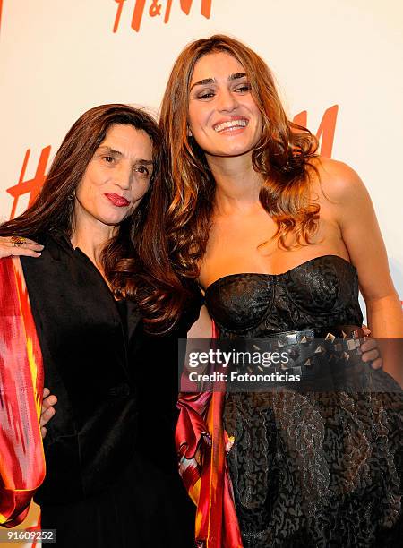 Actresses Angela Molina and Olivia Molina attend the store opening of the H&M Gran Via on October 8, 2009 in Madrid, Spain.