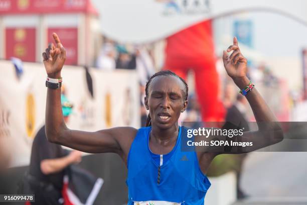 Fancy Chemutai from Kenya won the RAK Half Marathon in a time of 1:04:53.