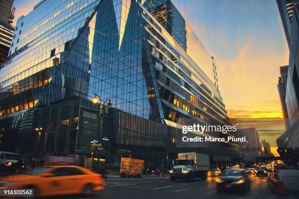 nyc moody sunset - financial district nyc stock pictures, royalty-free photos & images