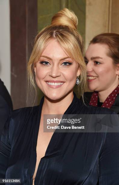 Camilla Kerslake arrives at the London Evening Standard British Film Awards 2018 at Claridge's Hotel on February 8, 2018 in London, England.