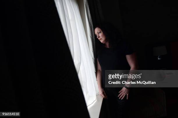 Laura Lee is shown waiting in her hotel room between clients in a previously unreleased photograph on September 9, 2016 in Belfast, Northern Ireland....