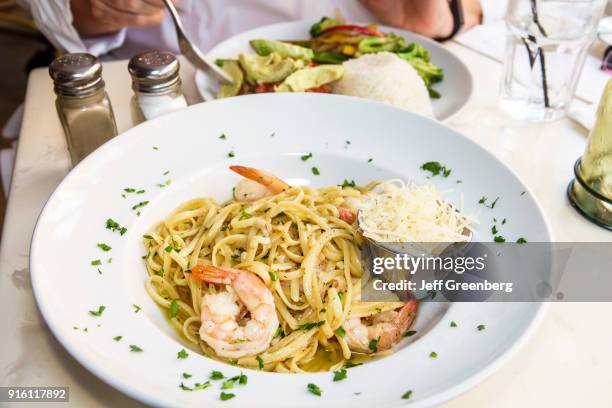 Florida, Miami Beach, Front Porch Caf_, Shrimp Scampi.