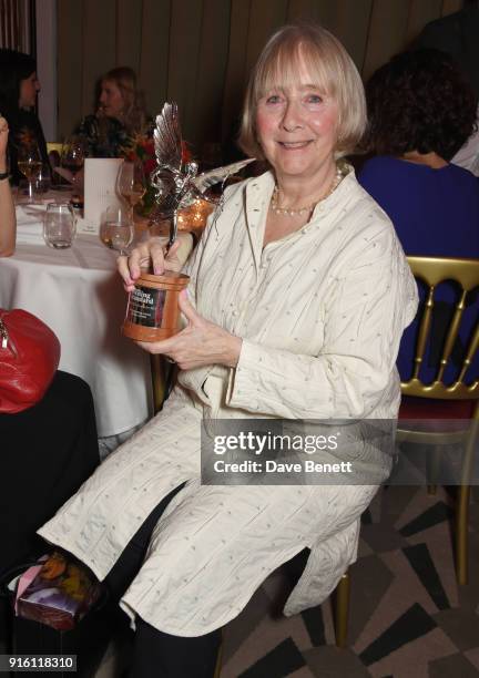 Gemma Jones, winner of the Best Supporting Actress award for "God's Own Country", attends the London Evening Standard British Film Awards 2018 at...