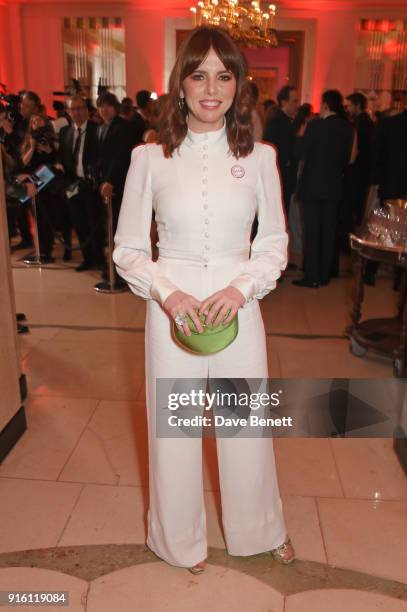 Ophelia Lovibond attends a drinks reception at the London Evening Standard British Film Awards 2018 at Claridge's Hotel on February 8, 2018 in...