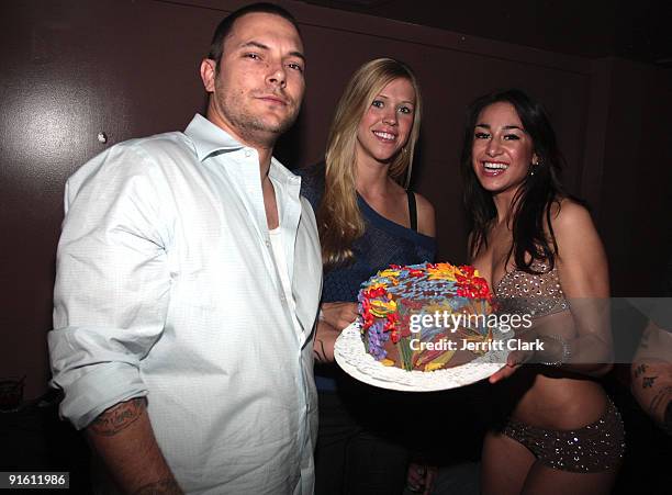 Kevin Federline and Victoria Prince attend Kevin Federline's 31st birthday celebration at M2 on March 19, 2009 in New York City.