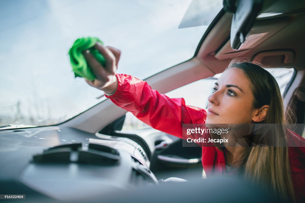 Cleaning car interior