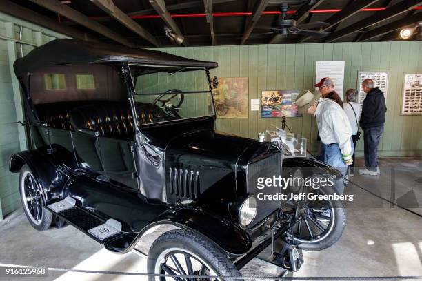 Model T Phaeton car exhibit at the Thomas Edison and Henry Ford Winter Estates.