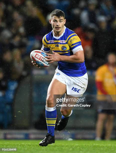 Stevie Ward of Leeds during the Betfred Super League match between Leeds Rhinos and Hull Kingston Rovers on February 8, 2018 in Leeds, England.