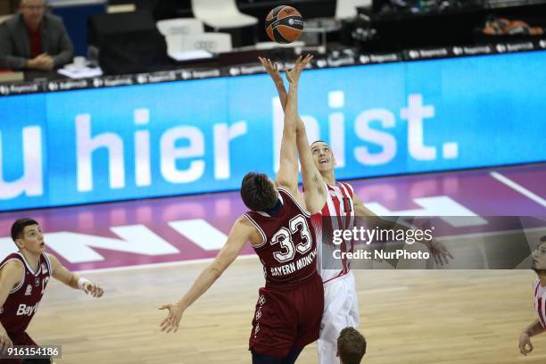 Tip-Off during the EuroLeague Basketball Adidas Next Generation Tournament Championship Game between U18 FC Bayern Basketball v U18 Olympiacos...