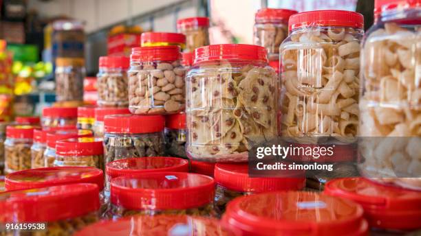 chinese new year cookies - cookies jar stock pictures, royalty-free photos & images