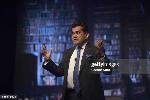 Amitabh Kant, secretery , department of Industrial Policy and Promotion , Government of India, speaks during the Mint Luxury Conference on January...