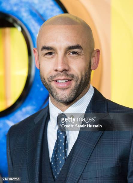 Alex Beresford attends the European Premiere of 'Black Panther' at Eventim Apollo on February 8, 2018 in London, England.