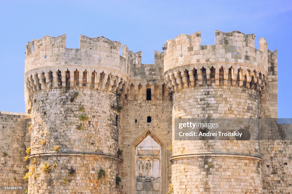 Entrance Of The Palace Grand Masters Palace Rhodes Greece High-Res Stock  Photo - Getty Images