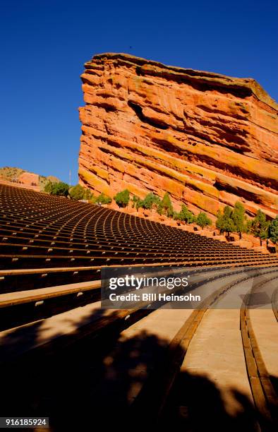 red rock amphitheatre, colorado - red rock stock pictures, royalty-free photos & images