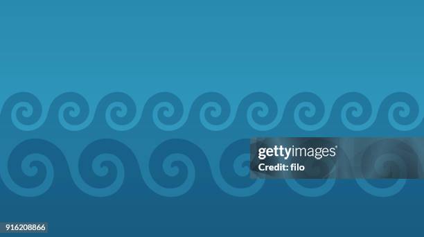 abstract wave background - ocean waves crashing stock illustrations
